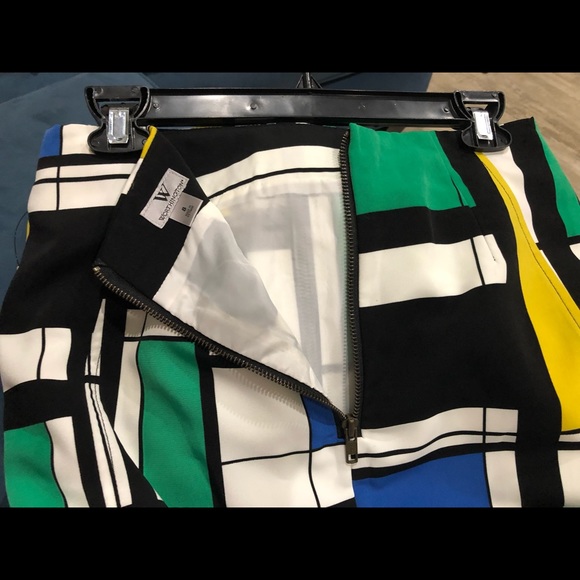 Women’s Worthington geometric lined skirt - Picture 5 of 6